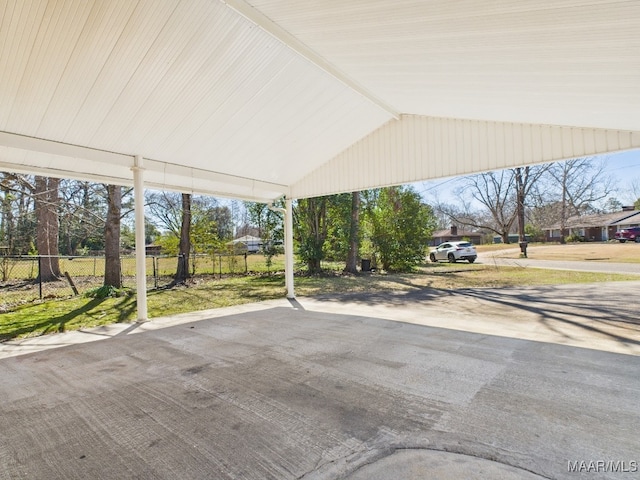 exterior space with fence