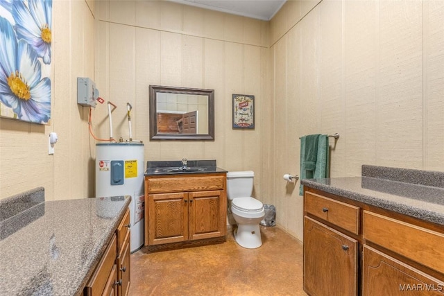 9524 County Road 42nd Rd, Jemison, AL 35085 - bathroom featuring vanity, toilet, and electric water heater