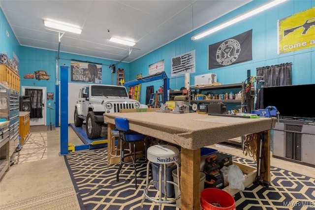9524 County Road 42nd Rd, Jemison, AL 35085 - recreation room with concrete flooring