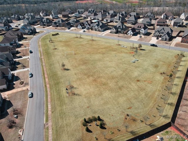 drone / aerial view featuring a residential view