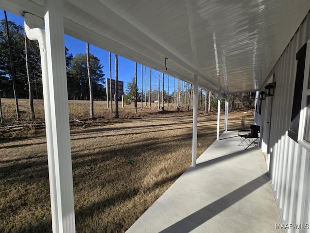 view of patio / terrace with a porch