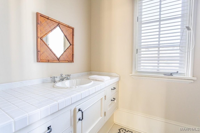 bathroom featuring vanity