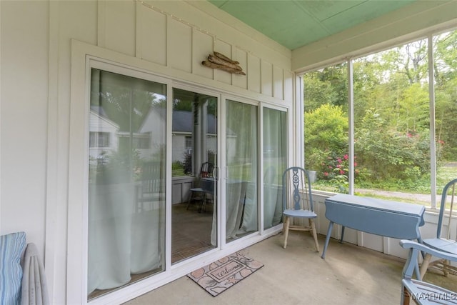 sunroom featuring a wealth of natural light