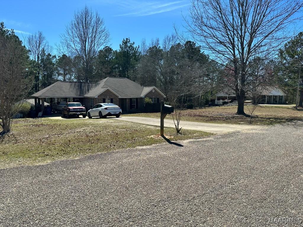 exterior space featuring driveway