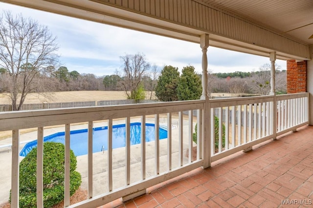 view of balcony