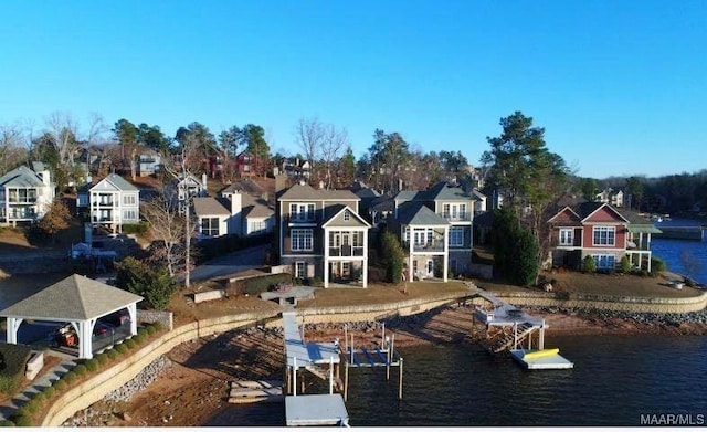 63 Point Cir, Dadeville, AL 36853 - exterior space with a water view and a residential view