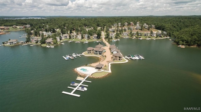 63 Point Cir, Dadeville, AL 36853 - bird's eye view featuring a water view