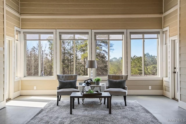 view of sunroom