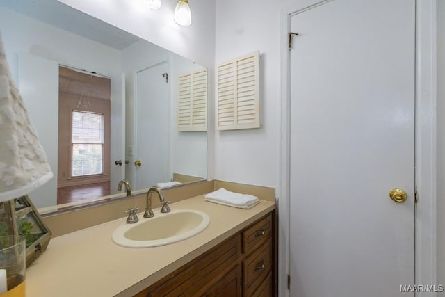 bathroom featuring vanity