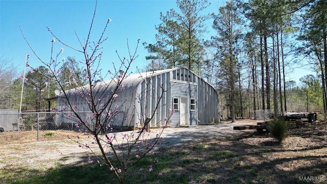 exterior space with fence