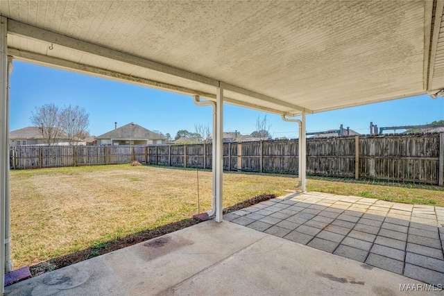 view of patio / terrace with a fenced backyard