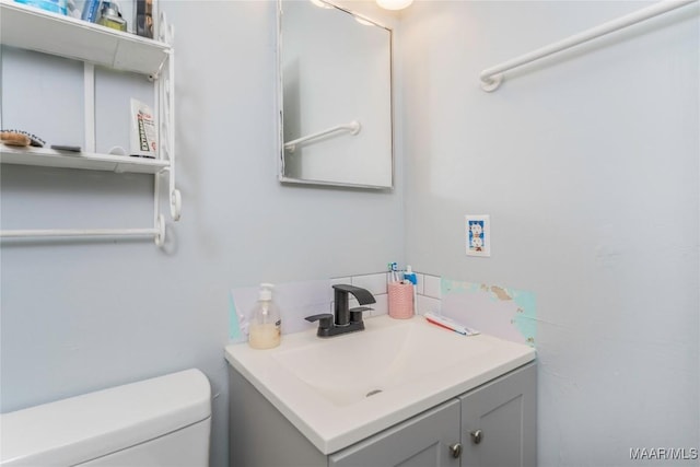 5217 W Shades Valley Dr, Montgomery, AL 36108 - half bathroom featuring vanity and toilet