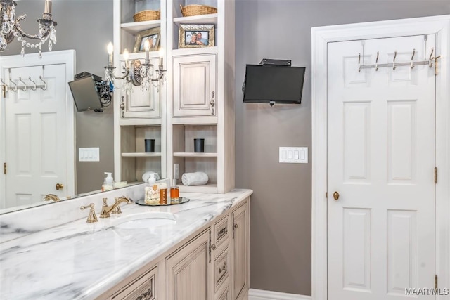 bathroom with vanity