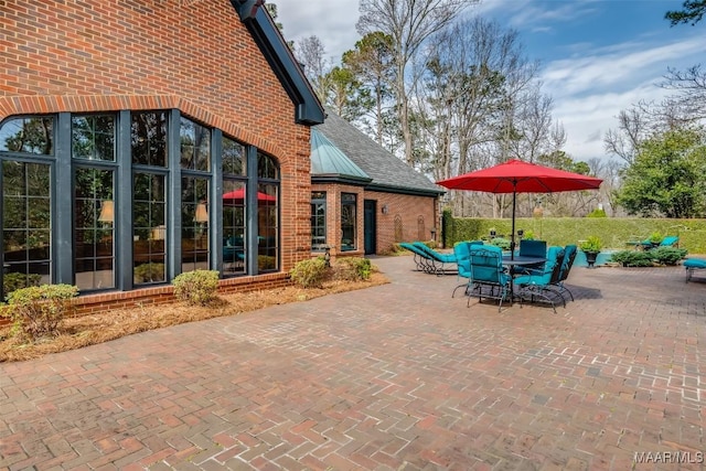 view of patio / terrace with outdoor dining area