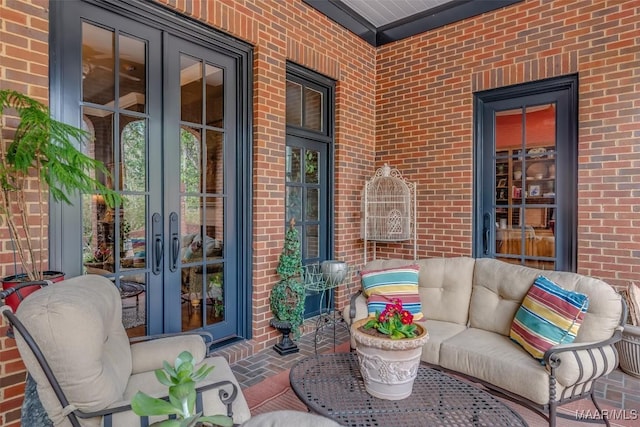 view of patio / terrace with french doors