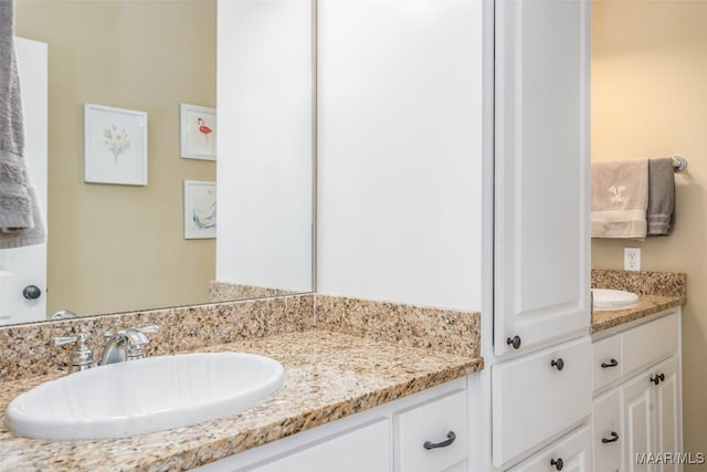 bathroom featuring vanity