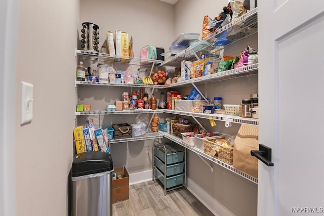 view of pantry