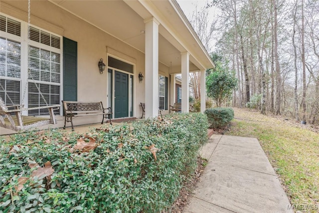 view of patio / terrace with covered porch