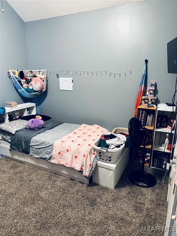 bedroom with carpet floors