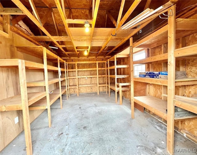 view of storage