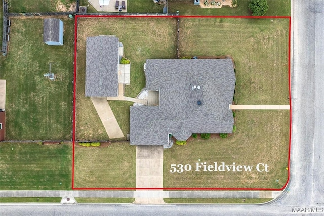 view of property location featuring property parcel outlined