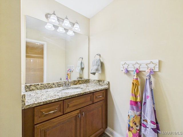 bathroom featuring vanity