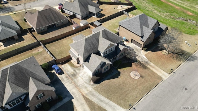 birds eye view of property featuring a residential view