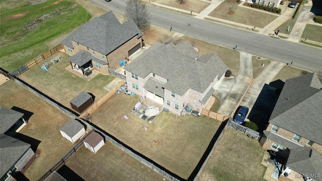 birds eye view of property featuring a residential view