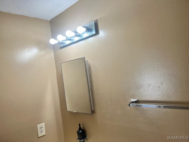 room details featuring a textured ceiling