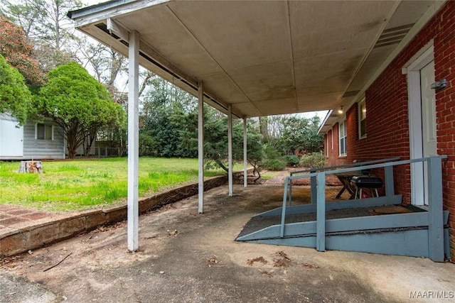 view of patio / terrace with area for grilling