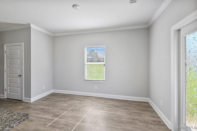 5619 Wyatt Ct, Montgomery, AL 36116 - unfurnished room with visible vents, baseboards, and ornamental molding