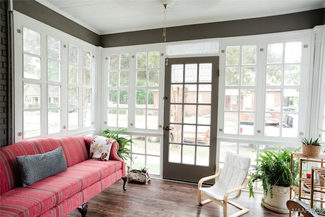 sunroom with a wealth of natural light