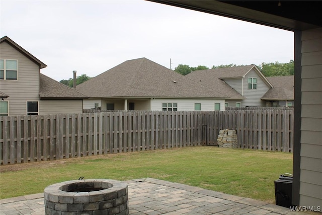 1432 Bristol Park Pl, Montgomery, AL 36117 - view of patio / terrace featuring fence private yard and a fire pit