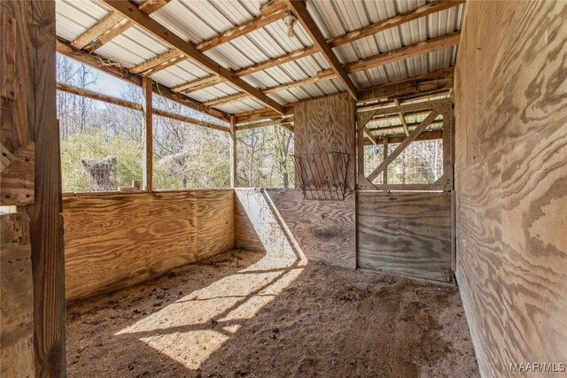 view of horse barn