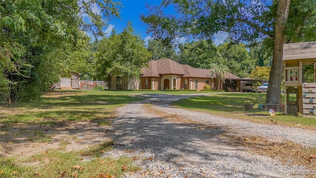 125 Greenfield Pl, Wetumpka, AL 36093 - view of front of house with a front yard