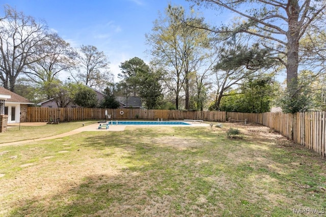 29 Creek Dr, Montgomery, AL 36117 - view of yard with a fenced in pool, a patio, and a fenced backyard