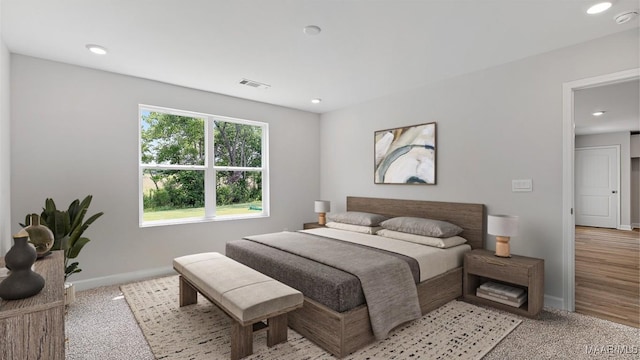 3140 Knotts Dr, Montgomery, AL 36116 - bedroom with recessed lighting and light colored carpet