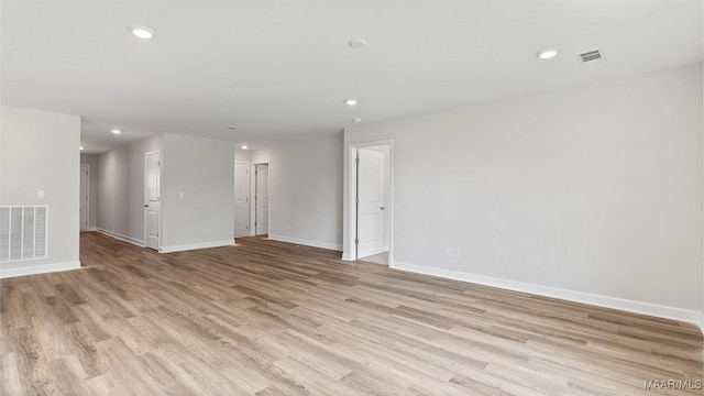 3140 Knotts Dr, Montgomery, AL 36116 - unfurnished room featuring light wood-style flooring and recessed lighting