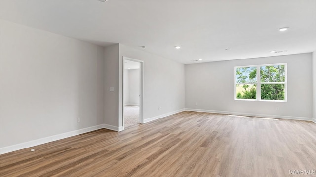 3140 Knotts Dr, Montgomery, AL 36116 - spare room with light wood-type flooring and recessed lighting