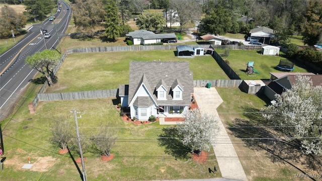 birds eye view of property