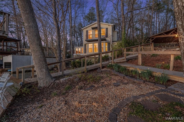 view of rear view of house