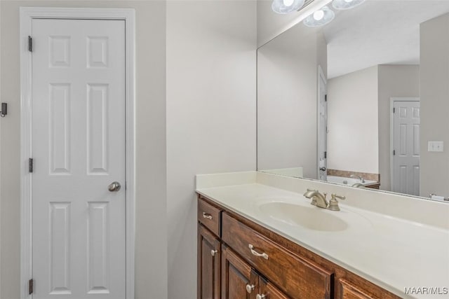 bathroom featuring vanity