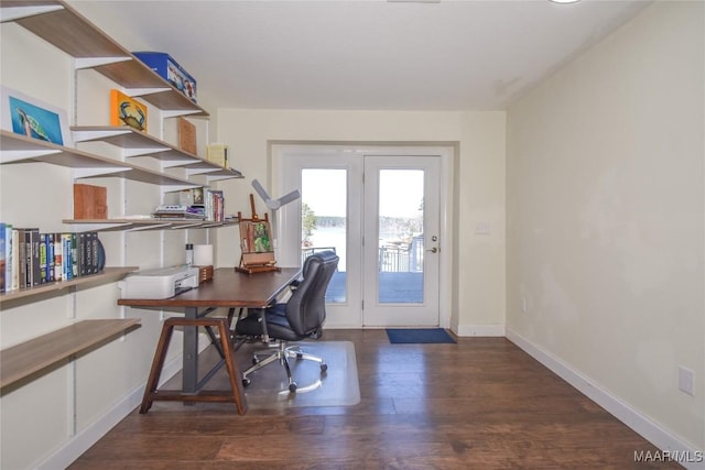 74 Lake Point Dr, Jacksons Gap, AL 36861 - office featuring wood finished floors and baseboards