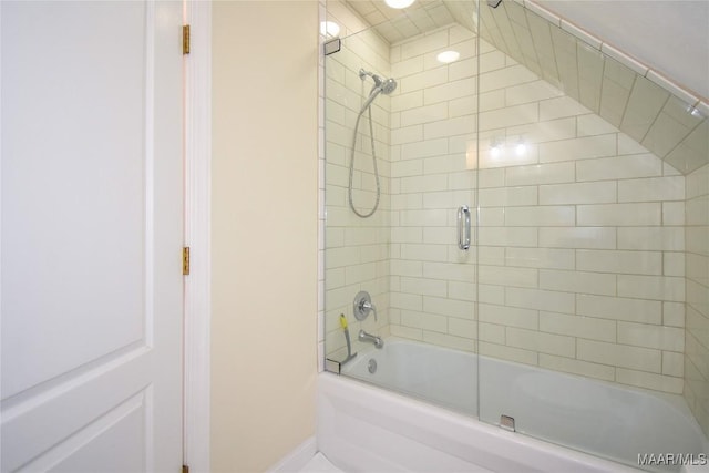 74 Lake Point Dr, Jacksons Gap, AL 36861 - bathroom featuring bath / shower combo with glass door