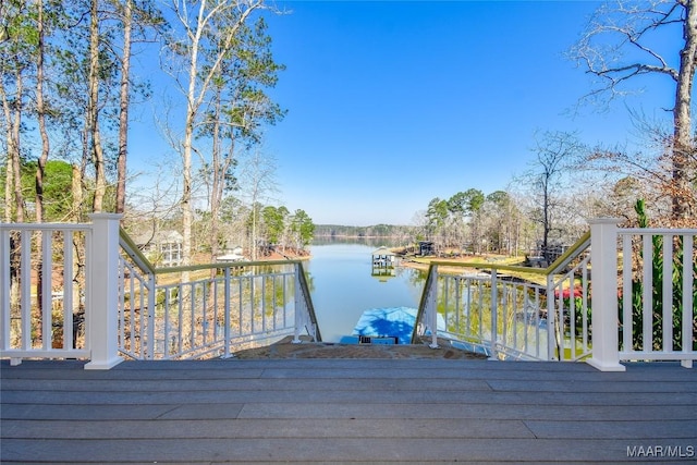 74 Lake Point Dr, Jacksons Gap, AL 36861 - view of dock featuring a water view