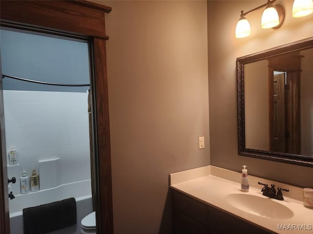 2085 Robinson Pond Rd, Prattville, AL 36067 - full bathroom featuring shower / washtub combination and vanity