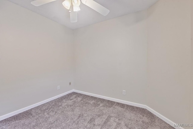 6528 Enfield Mews, Montgomery, AL 36117 - empty room featuring baseboards, ceiling fan, and carpet flooring
