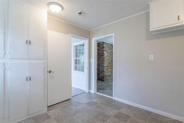 3740 Fieldcrest Dr, Montgomery, AL 36111 - hallway featuring baseboards and crown molding