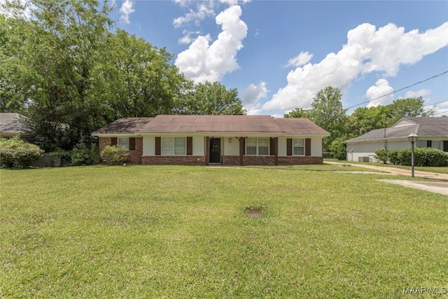 3740 Fieldcrest Dr, Montgomery, AL 36111 - ranch-style home featuring a front lawn and brick siding