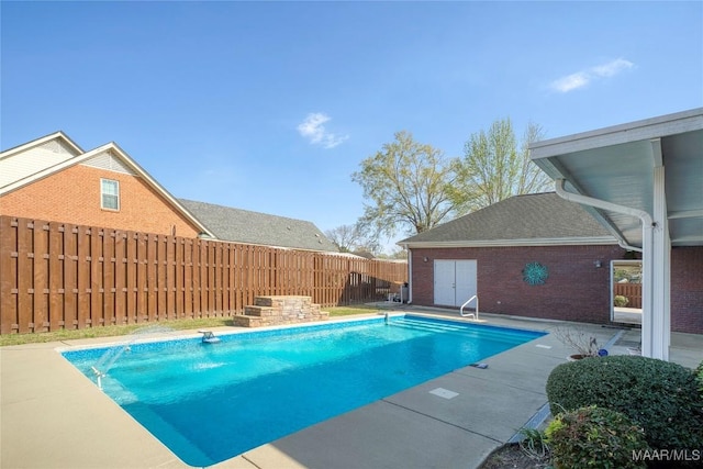 1580 W Overbrook Rd, Millbrook, AL 36054 - view of pool featuring a patio area, a fenced in pool, and a fenced backyard